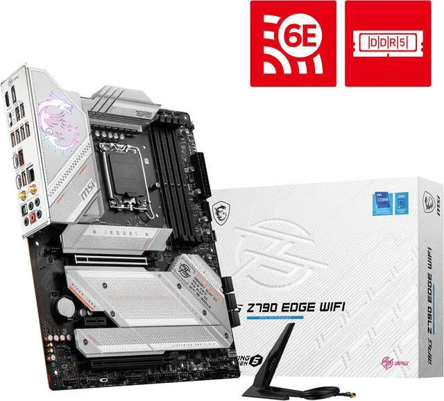 Alt view image 7 of 8 - MSI MPG Z790 EDGE WIFI LGA 1700 Intel Z790 SATA 6Gb/s DDR5 ATX Motherboard