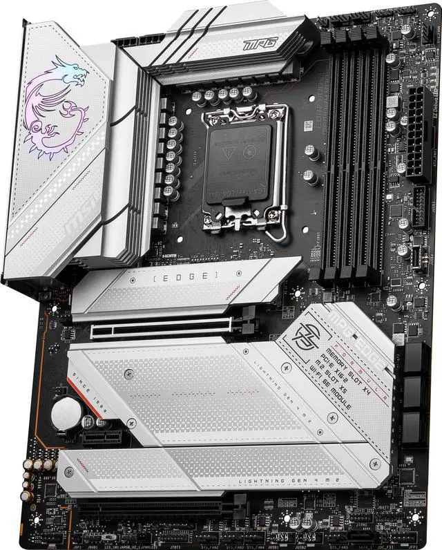 Alt view image 6 of 7 - MSI MPG Z790 EDGE WIFI DDR4 LGA 1700 Intel Z790 SATA 6Gb/s DDR4 ATX Motherboard