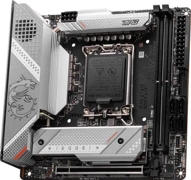 Alt view image 6 of 7 - MSI MPG Z790I EDGE WIFI LGA 1700 Intel Z790 SATA 6Gb/s DDR5 Mini ITX Motherboard