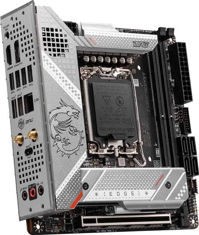 Alt view image 3 of 7 - MSI MPG Z790I EDGE WIFI LGA 1700 Intel Z790 SATA 6Gb/s DDR5 Mini ITX Motherboard