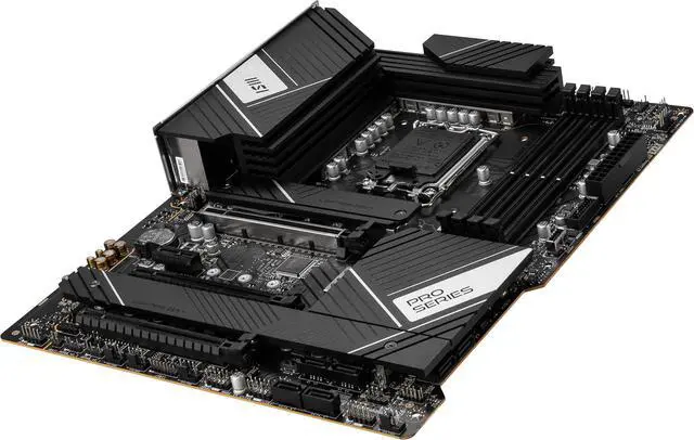 Alt view image 4 of 8 - MSI PRO Z790-A WIFI LGA 1700 Intel Z790 SATA 6Gb/s DDR5 ATX Motherboard