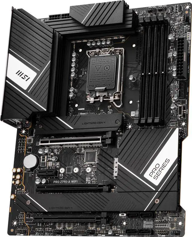 Alt view image 5 of 8 - MSI PRO Z790-A WIFI LGA 1700 Intel Z790 SATA 6Gb/s DDR5 ATX Motherboard