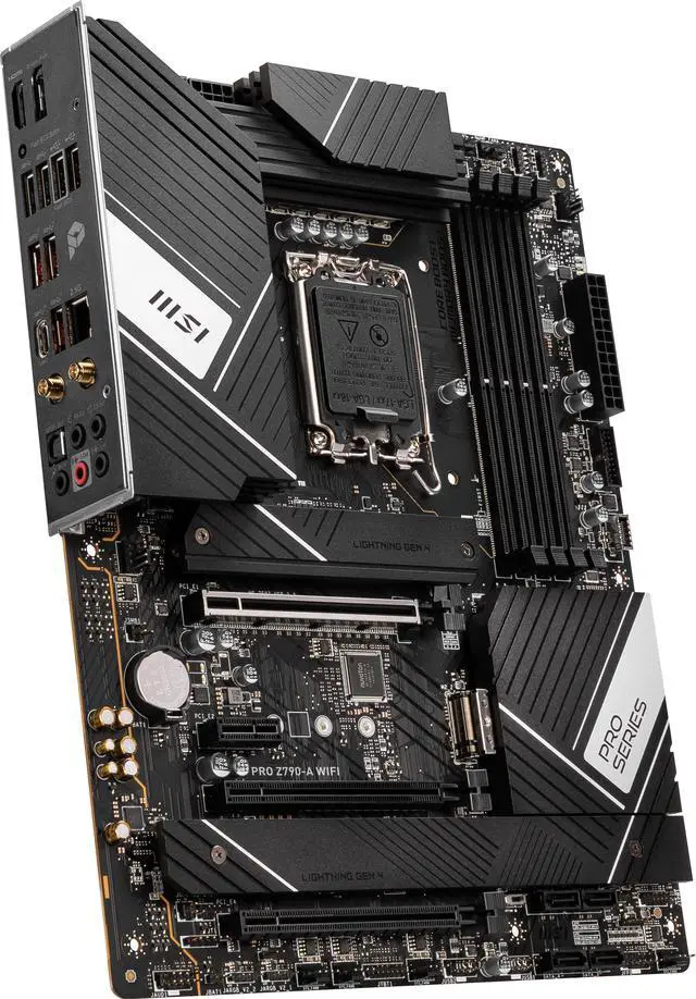 Alt view image 6 of 8 - MSI PRO Z790-A WIFI LGA 1700 Intel Z790 SATA 6Gb/s DDR5 ATX Motherboard