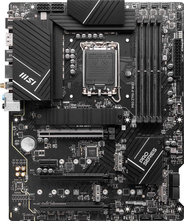 MSI PRO Z790-P WIFI LGA 1700 Intel Z790 SATA 6Gb/s DDR5 ATX Motherboard