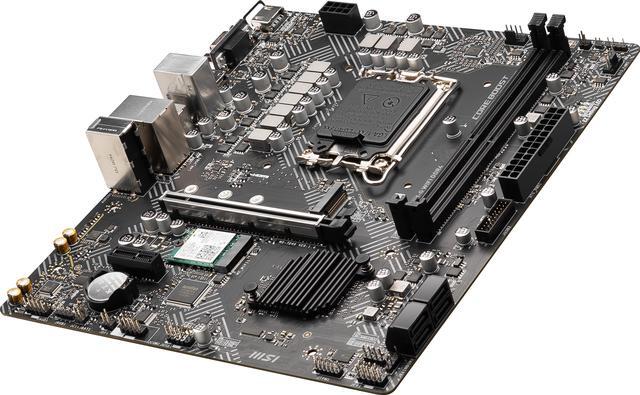 Alt view image 4 of 6 - MSI PRO PRO H610M-G WIFI DDR4 LGA 1700 Intel H610 Micro ATX Motherboard