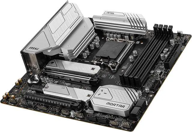 Alt view image 2 of 6 - MSI MAG B660M MORTAR WIFI DDR4 LGA 1700 * Dedicated LGA1700 mounting bracket is required. Intel B660 Micro ATX Intel Motherboard