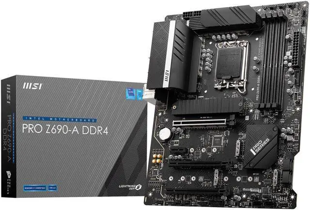 Main image of MSI PRO Z690-A DDR4 LGA 1700 Intel Z690 SATA 6Gb/s ATX Intel Motherboard