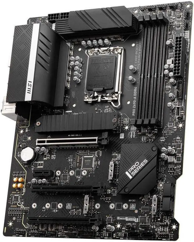 Alt view image 5 of 8 - MSI PRO Z690-A DDR4 LGA 1700 Intel Z690 SATA 6Gb/s ATX Intel Motherboard
