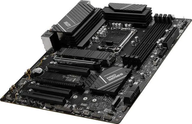 Alt view image 5 of 7 - MSI PRO B760-P WIFI DDR4 LGA 1700 (l12th&13th Gen), SATA 6Gb/s  motherboard, WiFi 6,Intel 2.5Gb LAN,2xM.2 Slots
