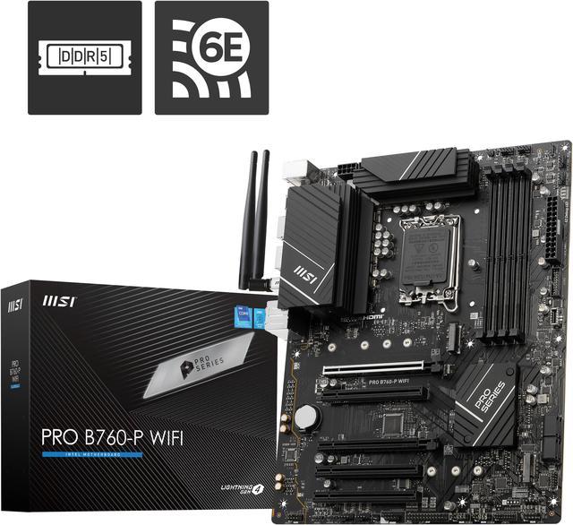 MSI B760-P Pro WiFi DDR5 Intel LGA 1700 ATX Motherboard 