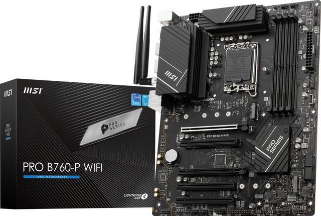 Alt view image 2 of 8 - MSI B760-P Pro WiFi DDR5 Intel LGA 1700 ATX Motherboard