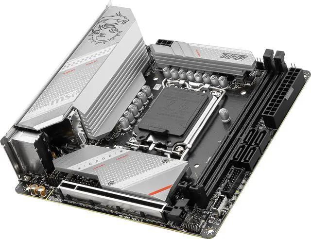 Alt view image 6 of 8 - MSI MPG B760I EDGE WIFI DDR4 LGA 1700 DDR4 SATA 6G Mini-ITX motherboard Wi-Fi 6E 2.5Gbps LAN