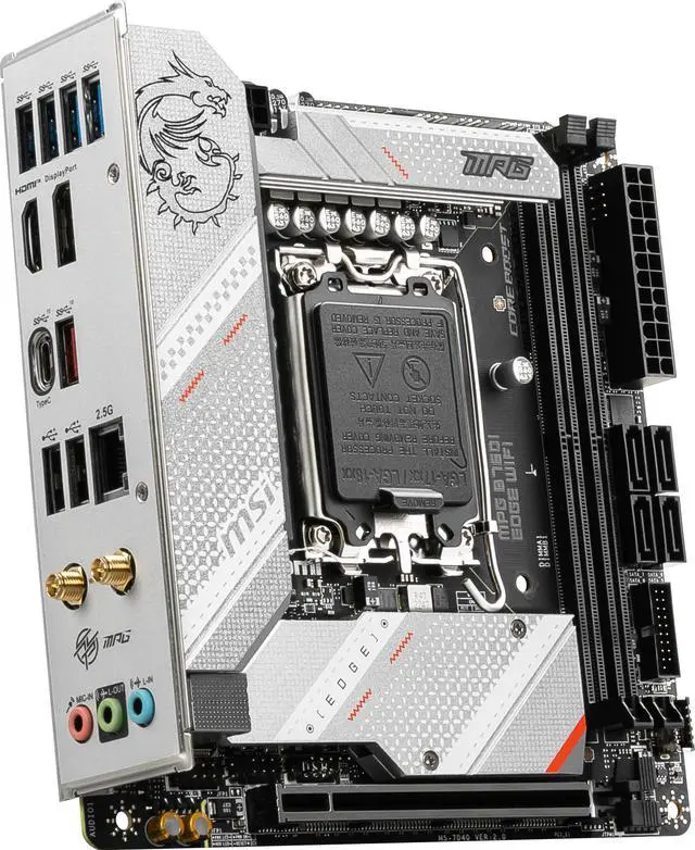 Alt view image 6 of 8 - MSI MPG B760I EDGE WIFI LGA 1700 DDR5 Mini ITX Motherboard SATA 6Gb/s,  2.5Gbps LAN,Wi-Fi 6E