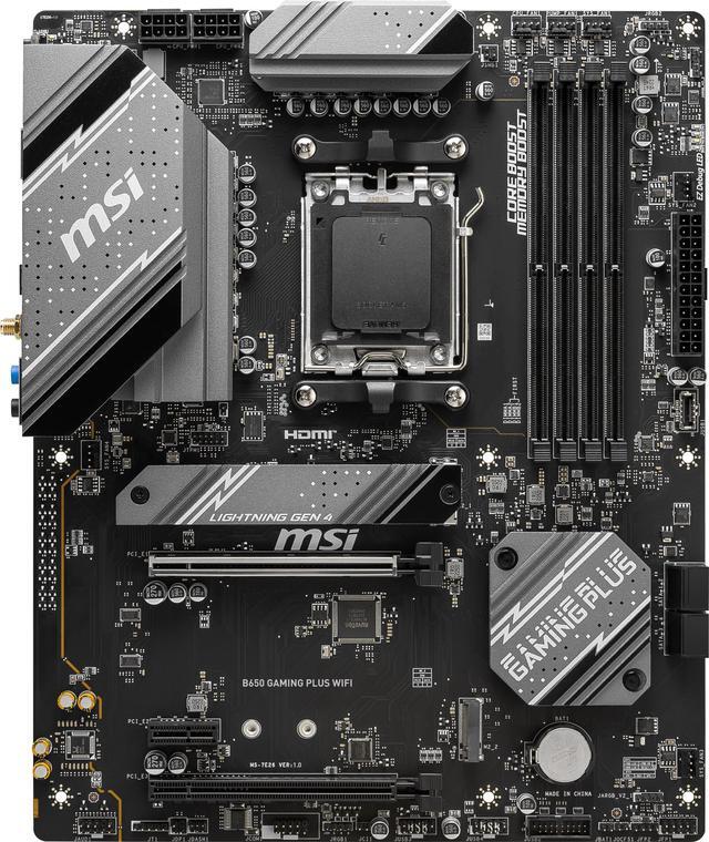 Alt view image 4 of 9 - MSI B650 GAMING PLUS WIFI AM5 AMD B650 ATX Motherboard