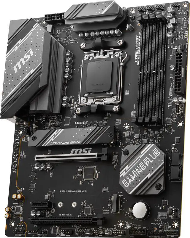 Alt view image 5 of 9 - MSI B650 GAMING PLUS WIFI AM5 AMD B650 ATX Motherboard