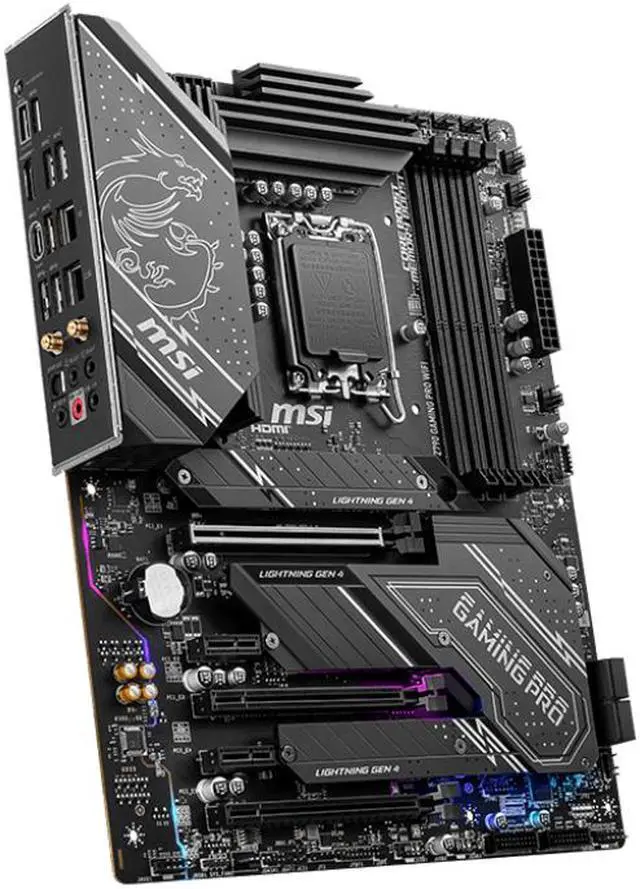 Alt view image 3 of 5 - MSI Z790 GAMING PRO WIFI LGA 1700 SATA 6Gb/s DDR5 ATX (280) Motherboards - Intel
