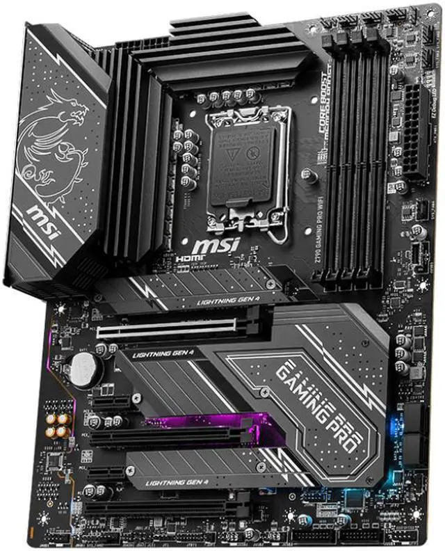 Alt view image 5 of 5 - MSI Z790 GAMING PRO WIFI LGA 1700 SATA 6Gb/s DDR5 ATX (280) Motherboards - Intel