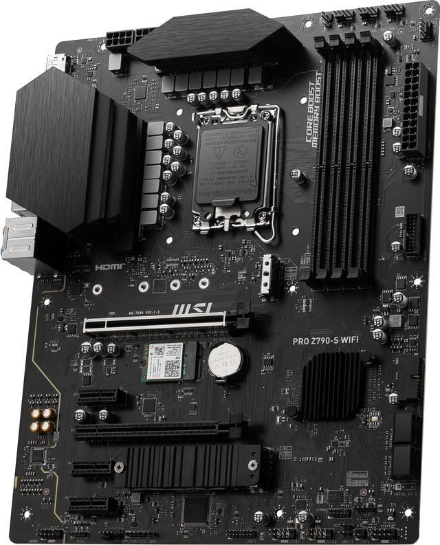 Alt view image 4 of 7 - MSI PRO Z790-S WIFI LGA 1700 ATX DDR5 SATA 6Gbps 2.5G LAN with Wi-Fi 6E Motherboard