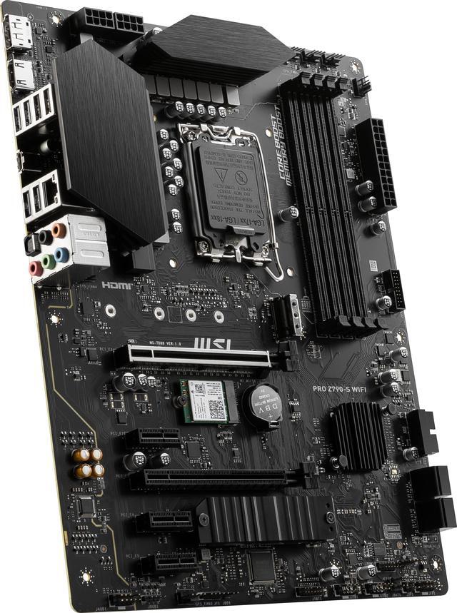 Alt view image 6 of 7 - MSI PRO Z790-S WIFI LGA 1700 ATX DDR5 SATA 6Gbps 2.5G LAN with Wi-Fi 6E Motherboard