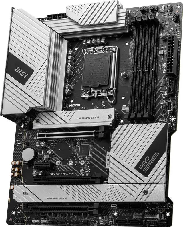 Alt view image 3 of 6 - MSI PRO Z790-A MAX WIFI LGA 1700 Intel Z790 ATX Motherboard