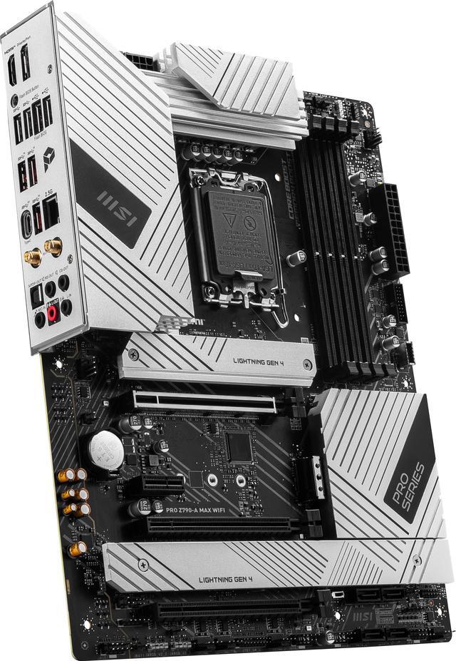 Alt view image 4 of 6 - MSI PRO Z790-A MAX WIFI LGA 1700 Intel Z790 ATX Motherboard