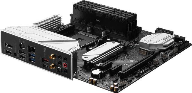 Alt view image 6 of 6 - MSI MAG B550M MORTAR MAX WIFI DDR4 AM4 AMD B550 SATA 6Gb/s Micro-ATX Wi-Fi 6E 2.5Gbps LAN  M.2 (Key-E)  Motherboards - AMD