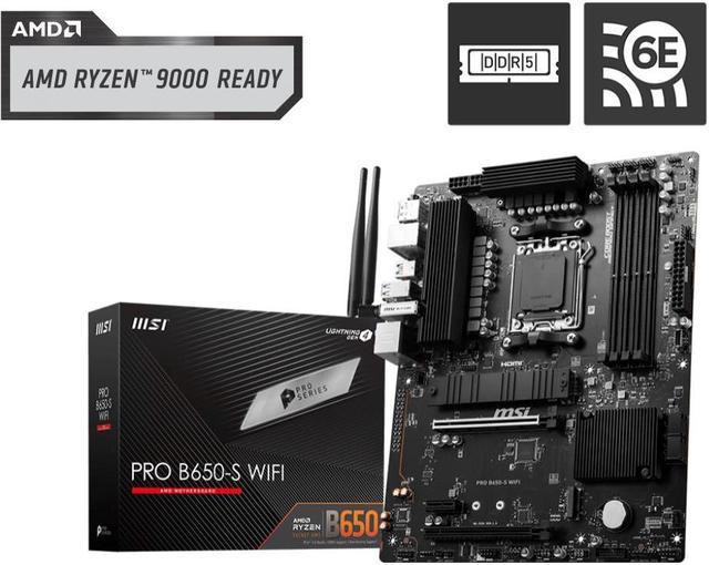 MSI PRO B650 S WIFI AM5 AMD B650 Ryzen 7000 DDR5 PCI E x16 slot Wi Fi 6E Bluetooth SATA 6Gb s ATX Motherboard Newegg