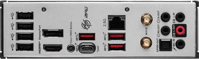 Alt view image 7 of 8 - MSI MPG B760M EDGE TI WIFI LGA 1700 Intel B760 SATA 6Gb/s DDR5 Micro ATX Motherboard 14th/ 13th/ 12th Gen Processors PCI-E x16 slot 3x M.2 2.5Gbps LAN Wi-Fi 6E Supports Bluetooth