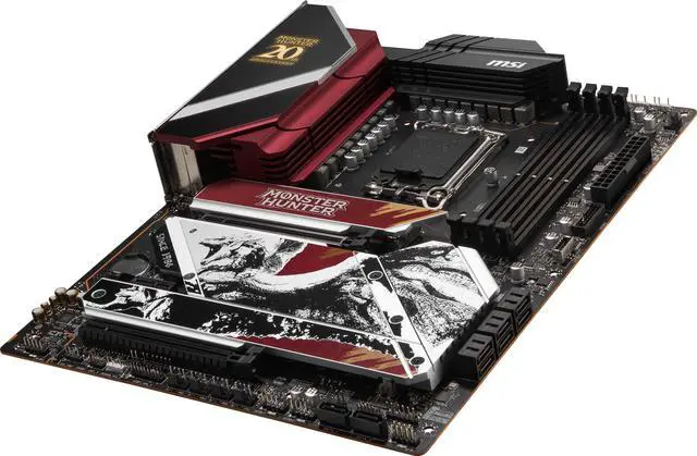 Alt view image 3 of 7 - MSI MPG Z790 EDGE MONSTER HUNTER EDITION Wi-Fi 7 Solution LGA 1700 Intel Z790 4x DDR5 SATA 8x SATA 6G  5x M.2 ATX Motherboards - Intel