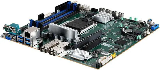 Main image of MSI D1505GB2N-25G-HE uATX Motherboard, Single socket, LGA1700, Intel® Xeon® E-2400, C266 PCH.