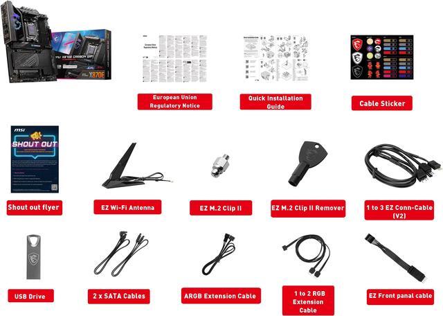 Alt view image 8 of 8 - MSI MPG X870E CARBON AM5 ATX Gaming Motherboard, 4x SATA 6Gb/s, AMD Wi-Fi 7,USB 4.0