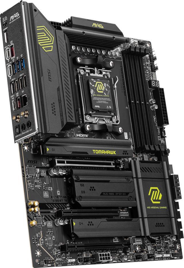 Alt view image 5 of 9 - MSI MAG X870 TOMAHAWK WIFI AM5 ATX Gaming Motherboard, 4x SATA 6Gb/s, AMD Wi-Fi 7,USB 4.0