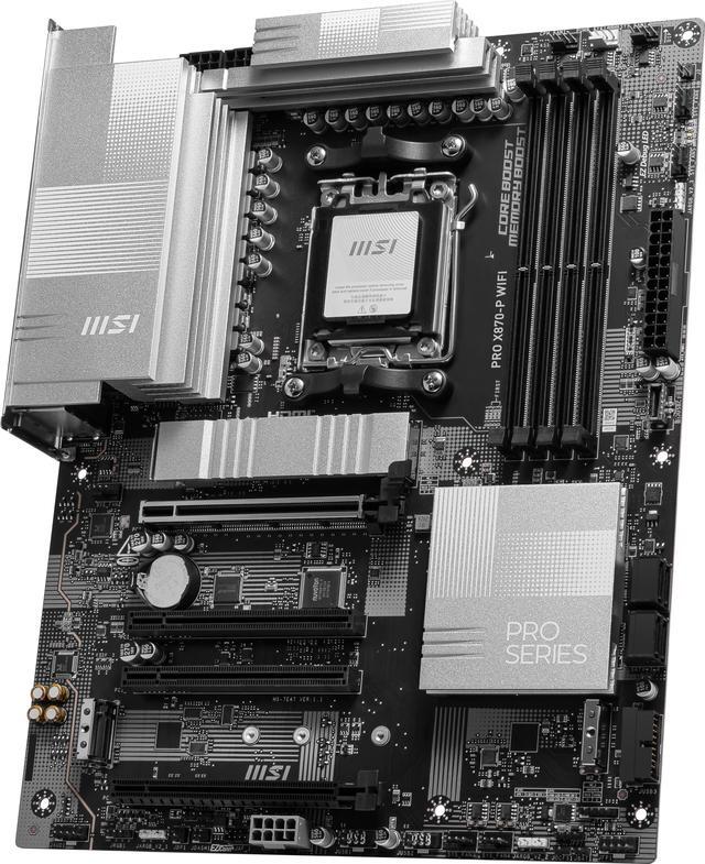 Alt view image 5 of 8 - MSI PRO X870-P WIFI ATX AM5 Motherboard, USB 4.0, 4x SATA 6Gb/s, AMD Wi-Fi 7,USB 4.0