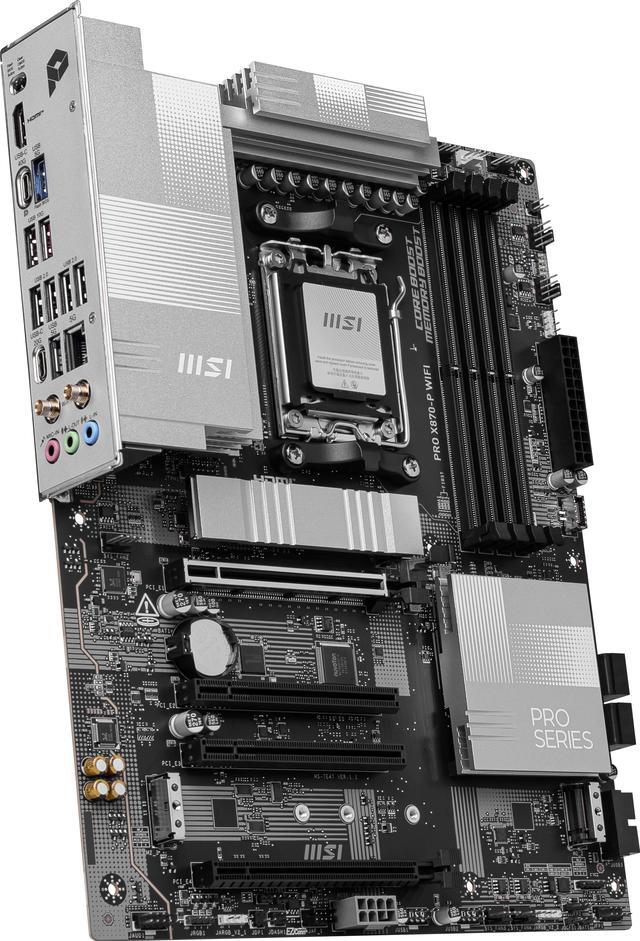 Alt view image 6 of 8 - MSI PRO X870-P WIFI ATX AM5 Motherboard, USB 4.0, 4x SATA 6Gb/s, AMD Wi-Fi 7,USB 4.0