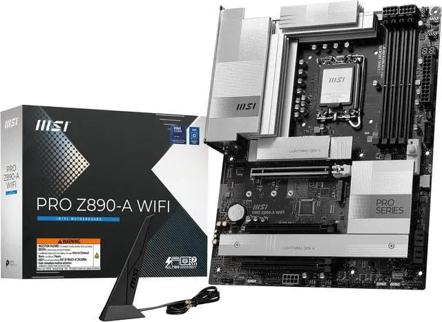 Alt view image 2 of 8 - MSI PRO Z890-A WIFI LGA 1851 Intel Z890 ATX Motherboard