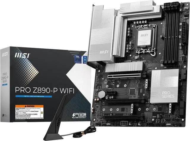 Alt view image 2 of 8 - MSI PRO Z890-P WIFI LGA 1851 Intel Z890 ATX Motherboard