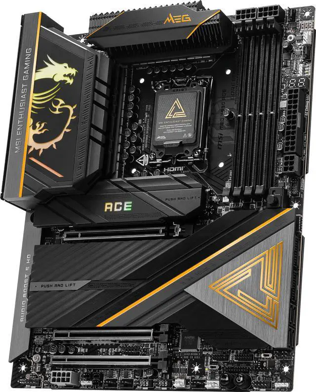 Alt view image 5 of 12 - MSI MEG Z890 ACE LGA 1851 Intel Z890 ATX Motherboard