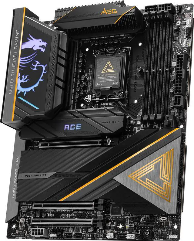 Alt view image 6 of 12 - MSI MEG Z890 ACE LGA 1851 Intel Z890 ATX Motherboard