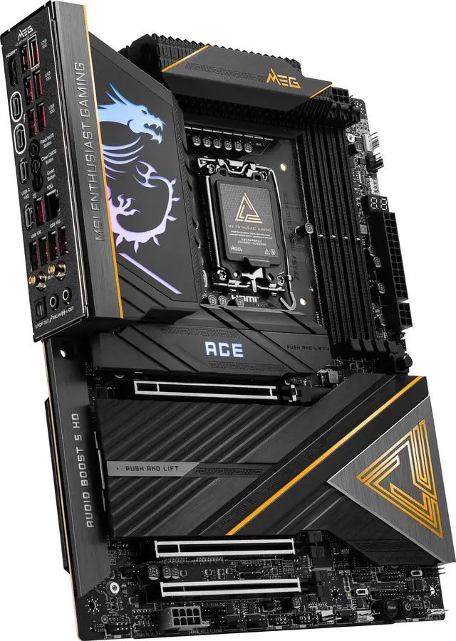 Alt view image 8 of 12 - MSI MEG Z890 ACE LGA 1851 Intel Z890 ATX Motherboard