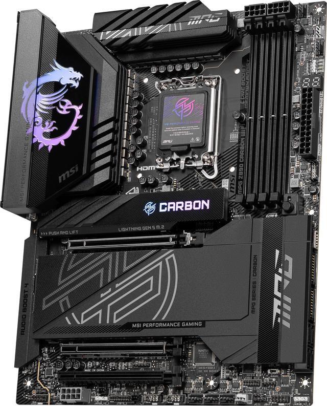 Alt view image 3 of 7 - MSI MPG Z890 CARBON WIFI LGA 1851 Intel Z890 ATX Motherboard