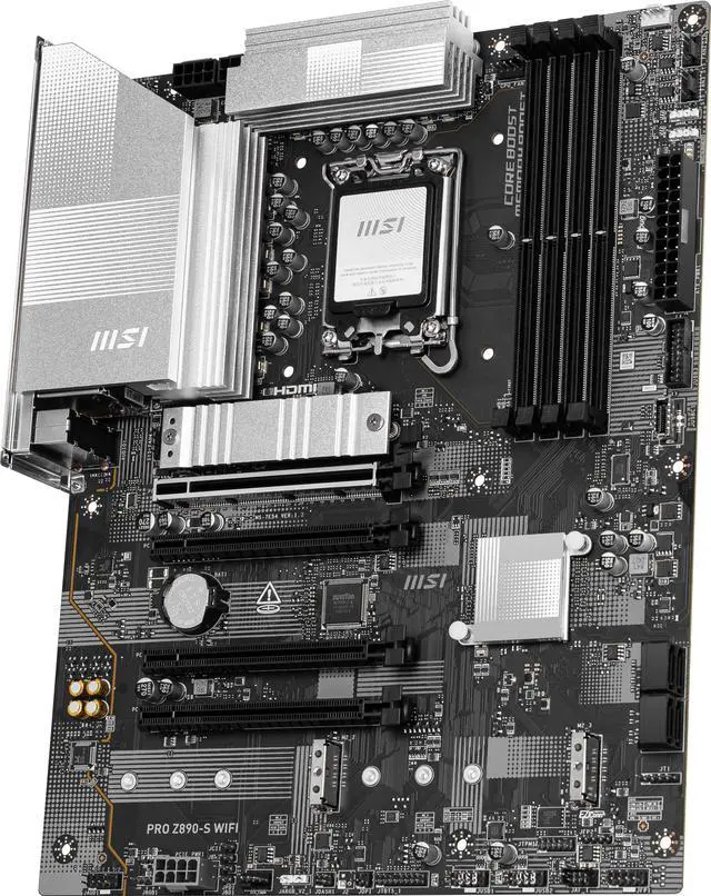 Alt view image 4 of 6 - MSI PRO Z890-S WIFI LGA 1851 Intel Z890 ATX Motherboard