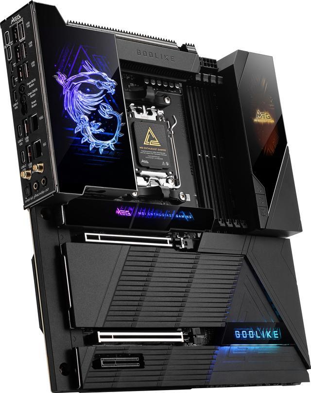 Alt view image 7 of 10 - MSI MEG X870E GODLIKE AM5 AMD X870E Extended ATX Motherboard