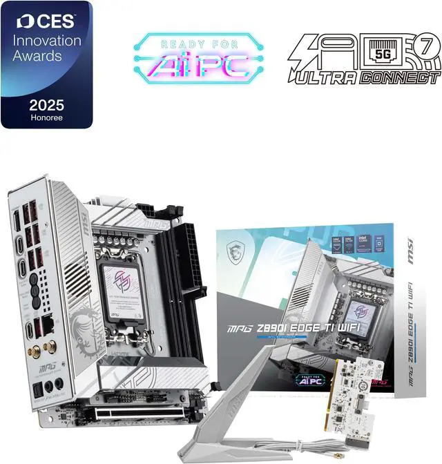 Main image of MSI MPG Z890I EDGE TI WIFI LGA 1851 Intel Z890 Mini ITX Motherboard