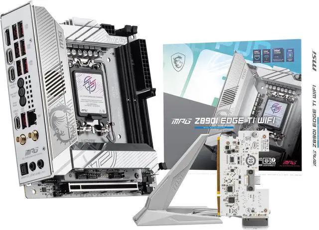 Alt view image 9 of 9 - MSI MPG Z890I EDGE TI WIFI LGA 1851 Intel Z890 Mini ITX Motherboard