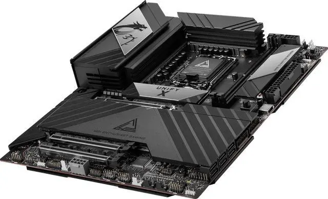 Alt view image 3 of 10 - MSI MEG Z890 UNIFY-X LGA 1851 Intel Z890 ATX Motherboard