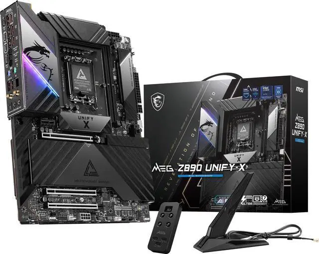Alt view image 7 of 10 - MSI MEG Z890 UNIFY-X LGA 1851 Intel Z890 ATX Motherboard