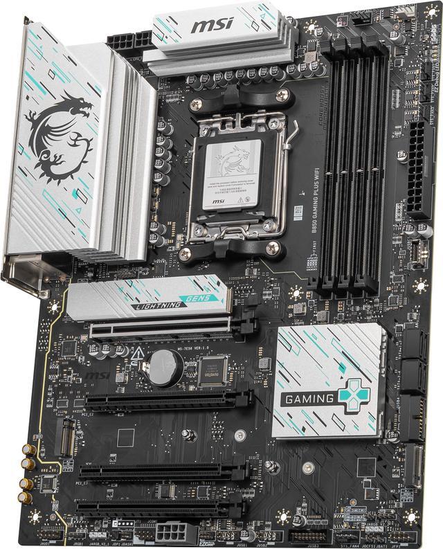 Alt view image 4 of 8 - MSI B850 GAMING PLUS WIFI AM5 AMD B850 SATA 6Gb/s 5G Network DDR5 Wi-Fi 7 ATX Motherboard