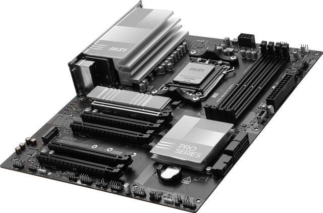 Alt view image 3 of 7 - MSI PRO B840-P WIFI AM5 AMD B840 SATA 6Gb/s 2.5G Network Wi-Fi 7 DDR5 ATX Motherboard