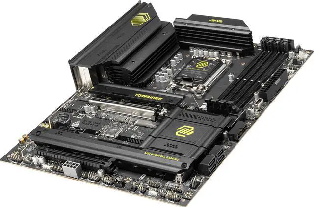 Alt view image 3 of 7 - MSI MAG B860 TOMAHAWK WIFI LGA 1851 Intel B860 SATA 6Gb/s Intel Core Ultra DDR5 ATX Motherboard