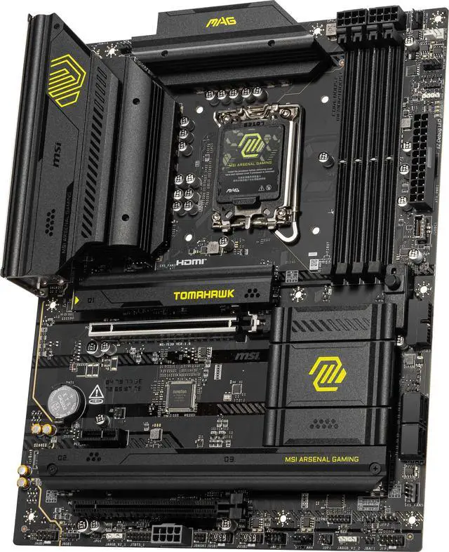 Alt view image 4 of 7 - MSI MAG B860 TOMAHAWK WIFI LGA 1851 Intel B860 SATA 6Gb/s Intel Core Ultra DDR5 ATX Motherboard